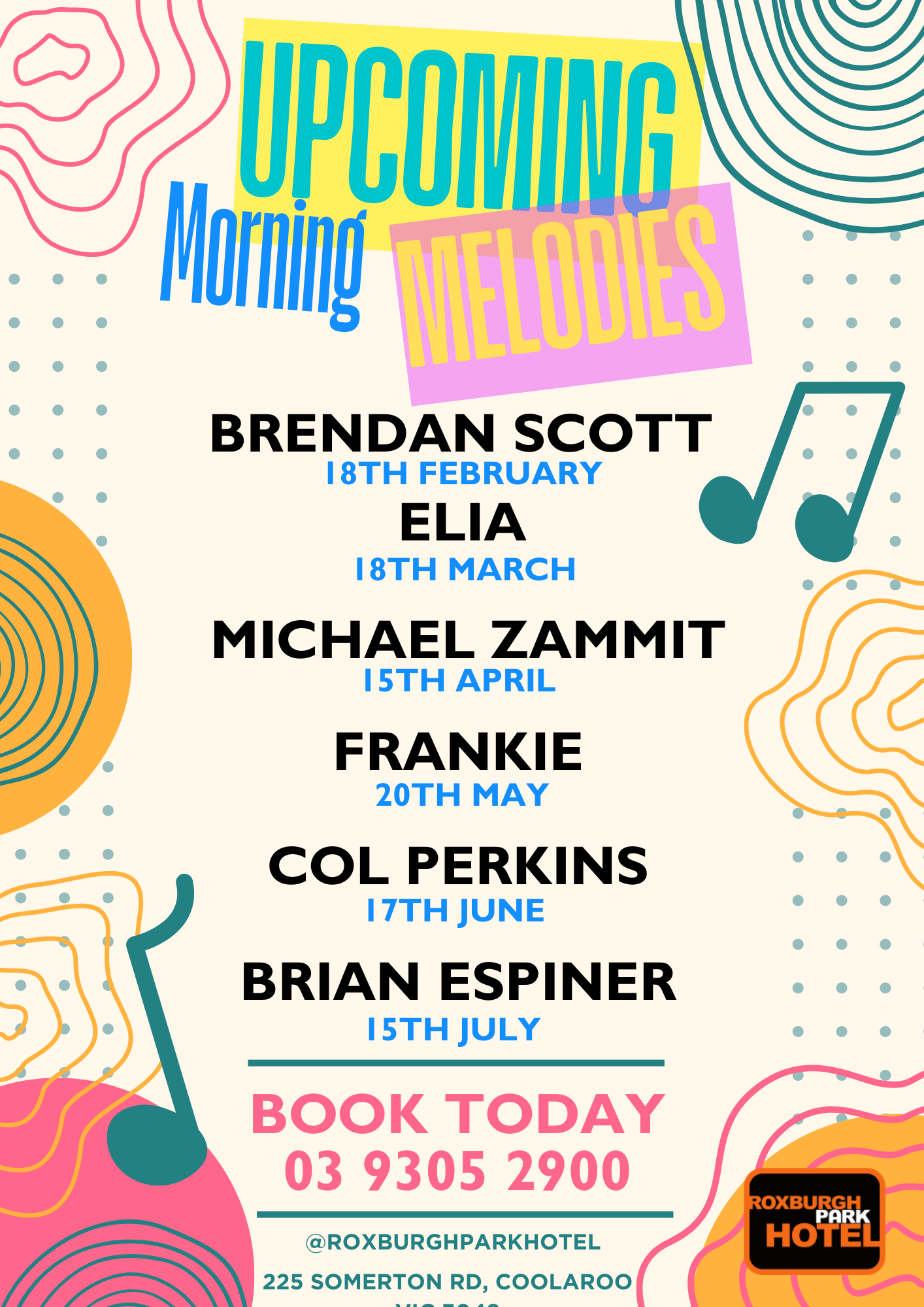 Colorful Modern Music Festival Poster